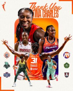 Tina Charles Announced Her Retirement After 14 Seasons in the WNBA