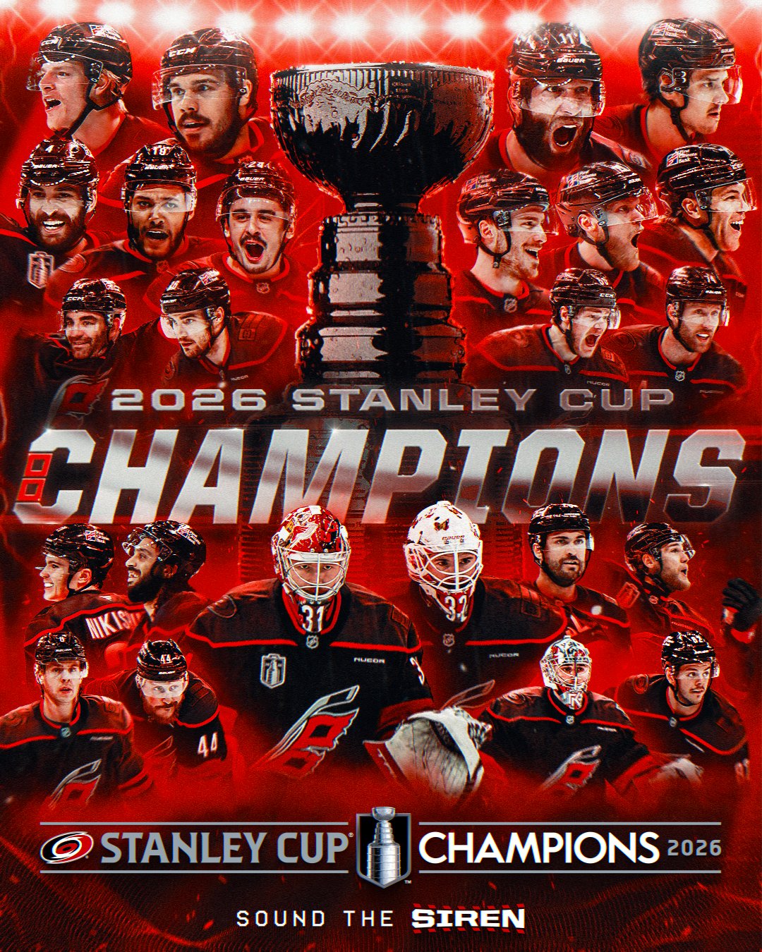 Canes are 2026 Stanley Cup Champions After Ousting Golden Knights in Game 6