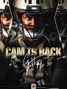 Defensive End Cam Jordan Signed New Agreement with New Orleans Saints for One Last Hurrah