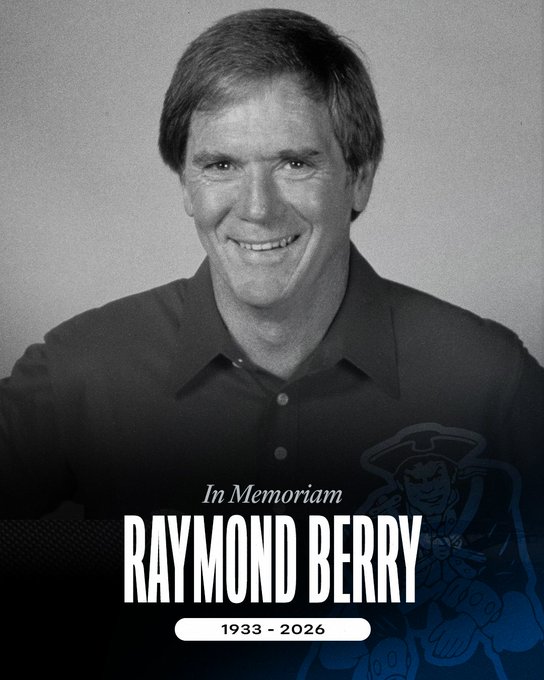 Former New England Patriots Head Coach and NFL Hall of Famer Raymond Berry Died at Age 93
