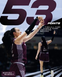 Toronto Tempo’s Marina Mabrey 53 Points Ties WNBA Record For Most Points in a Game