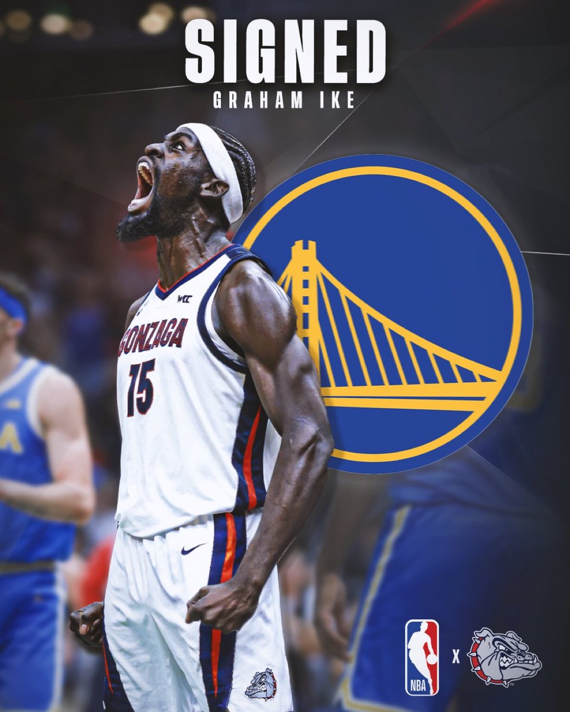 Warriors Have Agreed Deal With Undrafted Free Agent Graham Ike Out of Gonzaga