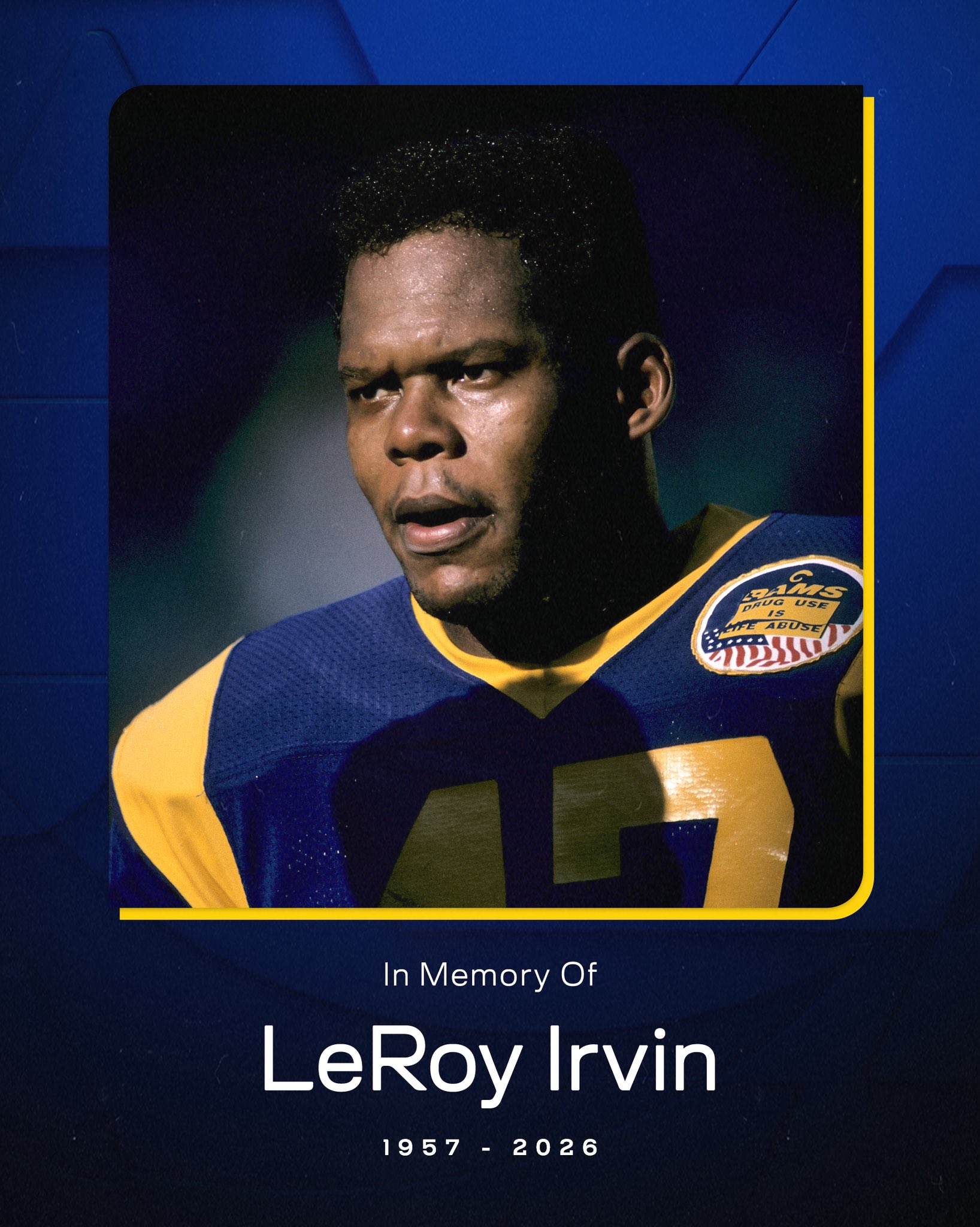 Former Rams Standout Special Teams and Cornerback LeRoy Irvin Died at 68
