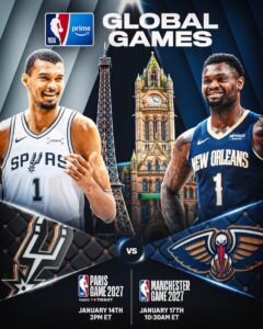 NBA Releases 2026-2027 Schedule as Spurs and Pelicans Head to Paris and UK