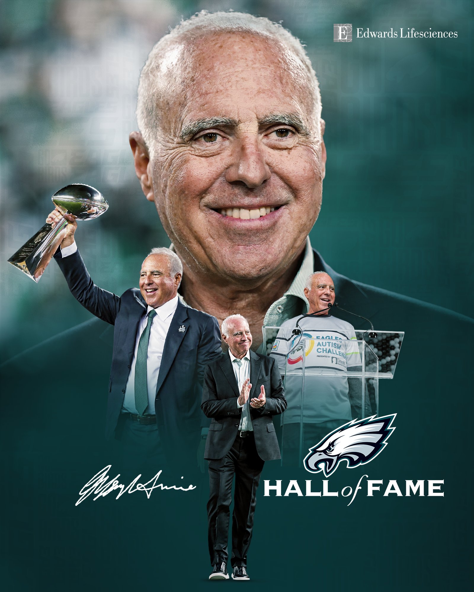 Philadelphia Eagles Owner Jeffrey Lurie to be Enshrined in the Eagles Hall of Fame