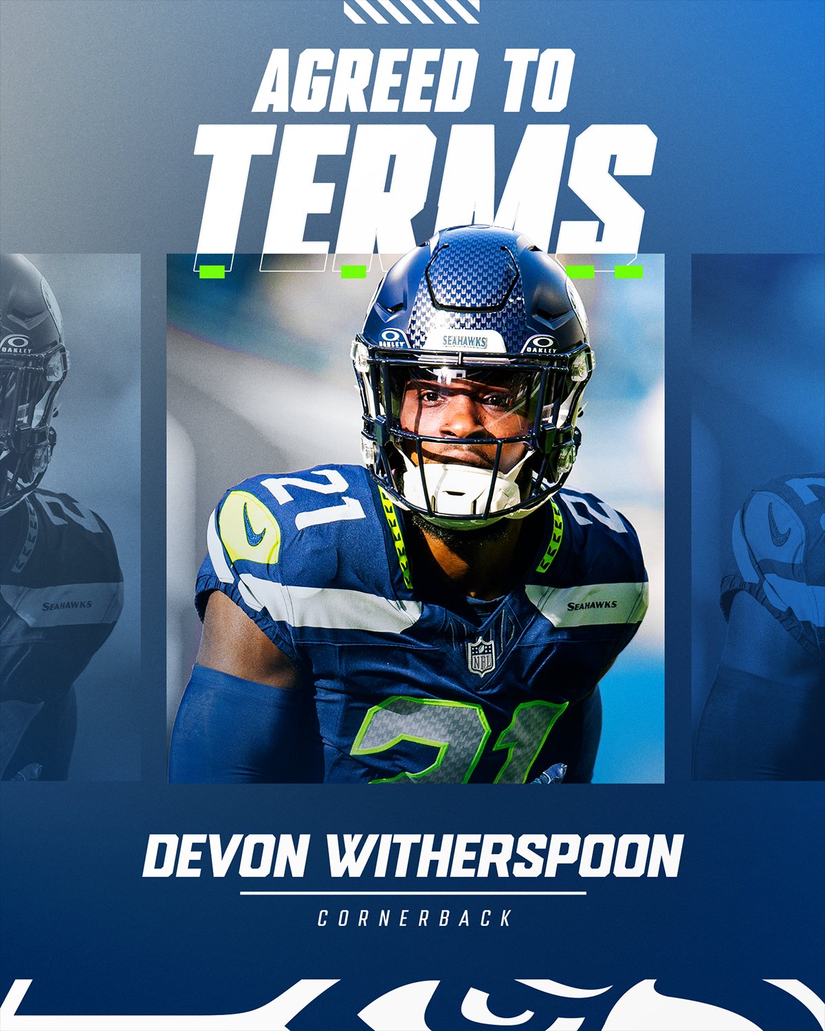 Seattle Seahawks Agreed to Contract Extension with Cornerback Devon Witherspoon