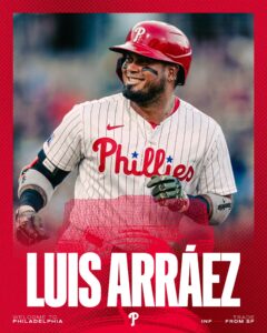 Solid Batter Luis Arraez Acquired by the Philadelphia Phillies from the Giants