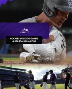 Colorado Rockies First Team to Lose 100 or More Games in Four Consecutive Seasons Since 1960s Mets