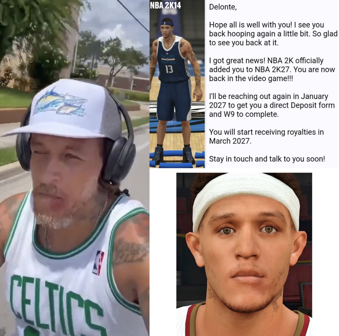 Delonte West Shares He Has Been Added Back to NBA 2K27