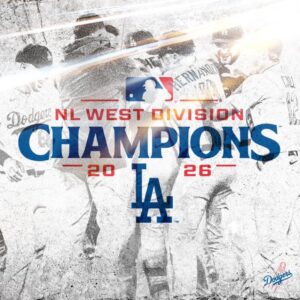 Dodgers 2026 NL West Champions—MLB Record of 24 Divisional Titles