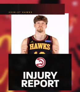 Hawks Announce Second Round Draft Pick Henri Veesaar Tore Right ACL and Out For Season
