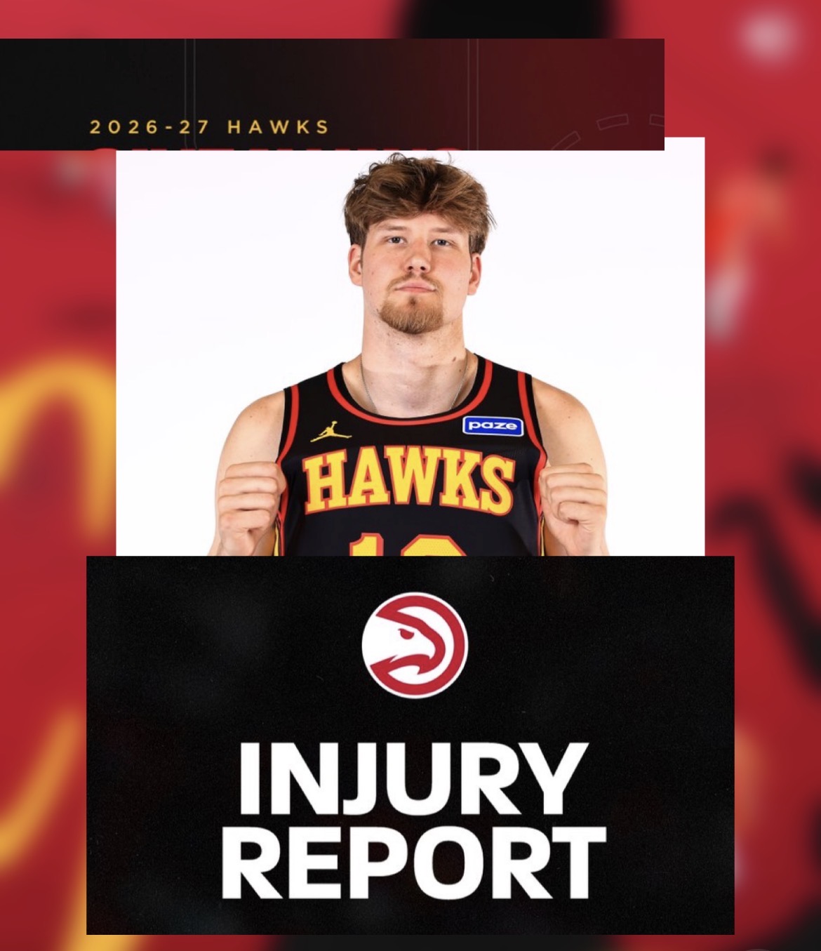 Hawks Announce Second Round Draft Pick Henri Veesaar Tore Right ACL and Out For Season