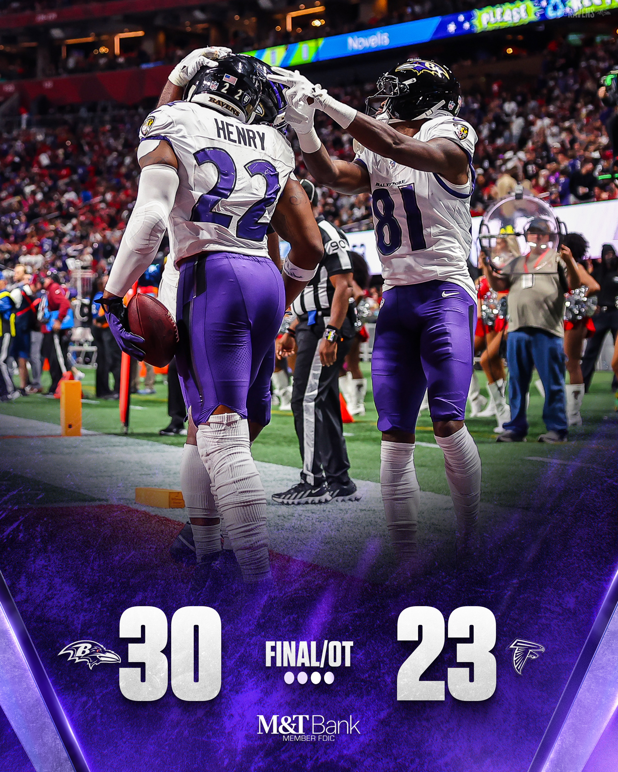 Baltimore Ravens Got Thrilling Overtime Win Against Atlanta Falcons on Sunday Night