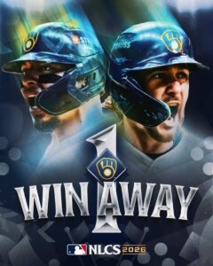 Brewers One Win Away From World Series After Crushing Dodgers in NLCS Game 3