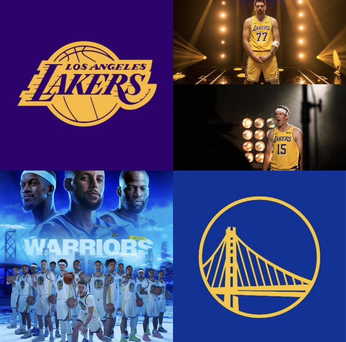 Lakers and Golden State Warriors Release Injury Reports Before Season Opener