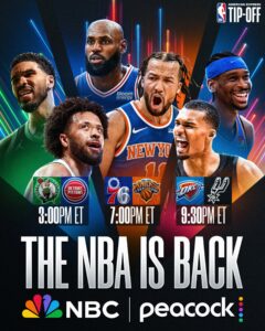 NBA 2026-2027 Season Opened with Triple-Header and Pistons 76ers Thunder are Winners