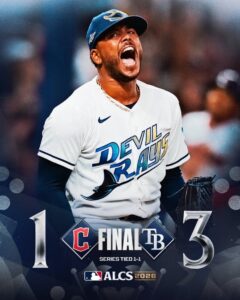 Tampa Bay Rays Even Up ALCS Behind Strong Performance From Freddy Peralta